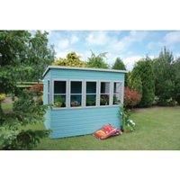 Shire 8 x 8 ft Timber Pent Potting Shed with Opening Windows