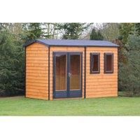 Shire 12 x 12ft Double Glazed Timber Apex Garden Office