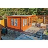 Shire Danbury 12 x 8ft Double Door Garden Home Office Cabin