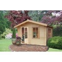 Shire Bucknells 12 x 8ft Log Cabin with Assembly