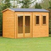 Shire 10 x 7ft Double Glazed Timber Apex Garden Office