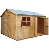 Shire Mammoth Loglap 12' x 12' Double Door Shed