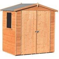 6' x 4' Shire Lewis Premium Apex Double Door Wooden Garden Shed (1.79 x 1.19m)