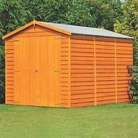 Shire Overlap Double Door No windows Shed, Brown