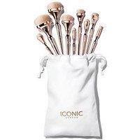 ICONIC London HD Blend Complete Set - 9 Super Soft Makeup Brushes for Blending
