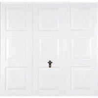 Gliderol Georgian 7' 6" x 7' Non-Insulated Frameless Steel Up & Over Garage Door White (273FR)