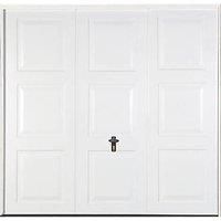 Gliderol Georgian 7' 6" x 7' Non-Insulated Framed Steel Up & Over Garage Door White (909FR)
