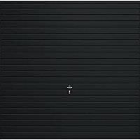 Gliderol Horizontal 8' x 7' Non-Insulated Frameless Steel Up & Over Garage Door Jet Black (105VP)