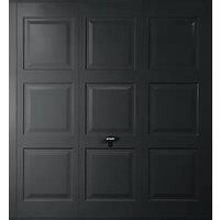 Gliderol Georgian 8' x 7' Non-Insulated Framed Steel Up & Over Garage Door Jet Black (643VP)