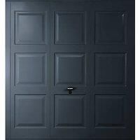 Gliderol Georgian 8' x 7' Non-Insulated Framed Steel Up & Over Garage Door Anthracite Grey (641VR)