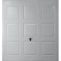 Gliderol Georgian 8' x 6' 6" Non-Insulated Frameless Steel Up & Over Garage Door Light Grey (389VP)