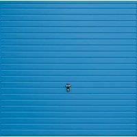 Gliderol Horizontal 7' x 7' Non-Insulated Frameless Steel Up & Over Garage Door Light Blue (388VP)