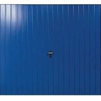 Gliderol Vertical 7' x 7' Non-Insulated Frameless Steel Up & Over Garage Door Signal Blue (669VR)