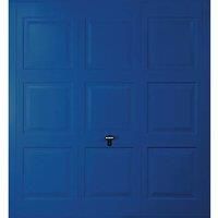 Gliderol Georgian 7' x 6' 6" Non-Insulated Frameless Steel Up & Over Garage Door Signal Blue (980VP)