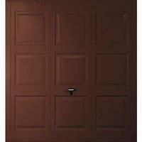 Gliderol Georgian 7' 6" x 7' Non-Insulated Frameless Steel Up & Over Garage Door Mahogany Brown (932VR)