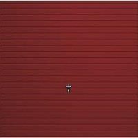Gliderol Horizontal 7' 6" x 6' 6" Non-Insulated Frameless Steel Up & Over Garage Door Ruby Red (929VP)
