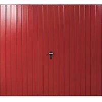 Gliderol Vertical 7' 6" x 6' 6" Non-Insulated Frameless Steel Up & Over Garage Door Ruby Red (953VP)