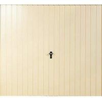 Gliderol Vertical 7' x 6' 6" Non-Insulated Frameless Steel Up & Over Garage Door Ivory (637VP)