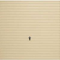 Gliderol Horizontal 7' x 7' Non-Insulated Frameless Steel Up & Over Garage Door Ivory (679VP)