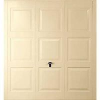 Gliderol Georgian 7' x 6' 6" Non-Insulated Frameless Steel Up & Over Garage Door Ivory (352VR)