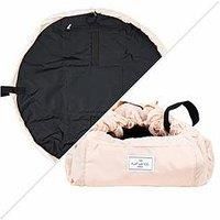 The Flat Lay Co. Make Up Bag | Lay Flat Travel Cosmetic Toiletry Case | Contents not included (Everything | 50cm, Blush Pink)