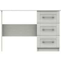 One Call Furniture Avignon 3 Drawer Dressing Table Desk Ready Assembled White