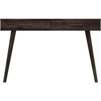 One Call Furniture Marseille 2 Drawer Desk Ready Assembled Dark Oak