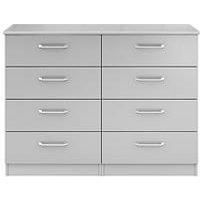 One Call Sanford Ready Assembled High Gloss 4 + 4 Drawer Chest