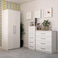 Ethan Double Wardrobe White