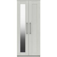 Ethan Double Mirrored Wardrobe White