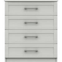 Ethan White 4 Drawer Chest White