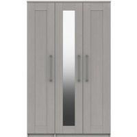 Ethan Triple Wardrobe Grey
