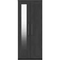 Ethan Double Mirrored Wardrobe Grey