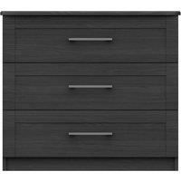 Ethan Graphite 3 Drawer Chest Grey
