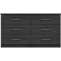 Ethan Graphite 3 Drawer Double Chest Grey