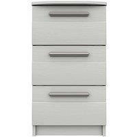 One Call Taylor Ready Assembled 3 Drawer Bedside Chest