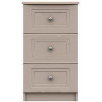 Reid Ready Assembled 3 Drawer Bedside Chest
