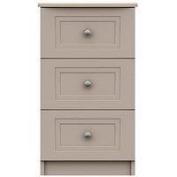 Reid Ready Assembled 3 Drawer Bedside Chest