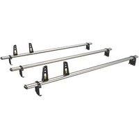 Van Guard 3x ULTI Roof Bars + 4 load stops for Vauxhall Vivaro 2001-2014 | L1, L2 | H1 | VG255-3