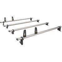 Van Guard 4 ULTIBar+ Aluminium Van Roof Bars + 4 load stops compatible with Vito 2003-2014 (L1, L2, L3, H1), Vito 2015-Onwards (L1, L2, L3, H1)