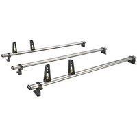Van Guard 3 ULTIBar+ Aluminium Van Roof Bars + 4 load stops compatible with Crafter 2006-2017 | L1, L2, L3, L4 | H1, H2 | VG236-3