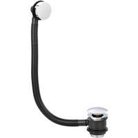 Harrogate Bath Pop-up Waste With Overflow - Chrome, Silver