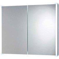 Scudo Mia 600Mm X 700Mm Led Mirror Cabinet W Demister Pad & Shaver Socket