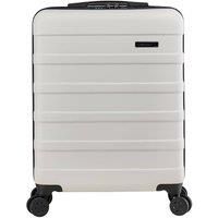 Cabin Max Anode Carry On Hand Luggage Suitcase - Lightweight, Hard Shell, 4 Wheels, Smart USB Port, Combination Lock (Arctic White, 55 x 40 x 20 cm)