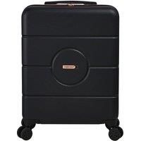 Cabin Max 55x40x20cm Seville Suitcase 4 Wheel Luggage Cabin Bags 3 Digit TSA Lock Suitable for Ryanair, Easyjet, Jet 2 Paid Carry On (Black and Rose 40L)