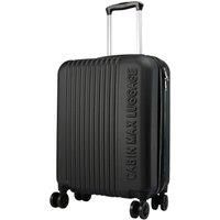 Cabin Max 55x40x20cm Velocity Suitcase 4 Wheel Luggage Cabin Bags 55 x 40 x 20 Suitable for Ryanair, Easyjet, Jet 2 Paid Carry On (Black)