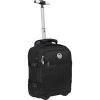 Cabin Max 40x30x20 Cabin Bag with Wheels Underseat Backpack Suitable for Wizz Air, Easyjet (Metz 24L Carry On Luggage, Black)