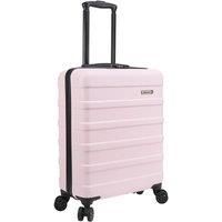 Cabin Max Anode 55x40x20 cm Hand Luggage Suitcase - Lightweight, Hard Shell, Suitcase Hand Luggage Trolley with 4 Wheels, 3-Digit Lock (Pink)