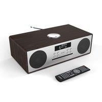 Majority Oakington DAB/DAB+ Digital FM Radio Bluetooth Wireless CD Player Micro Compact Hi-Fi Stereo Speaker System - Remote Control - USB Charging & MP3 Playback (Walnut)