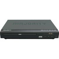MAJORITY Scholars Compact DVD Player, HDMI port & RCA Audio Cable for TV connect, Multi-Regions 1/2/3/4/5/6, USB port, Remote Control, DivX (Black)